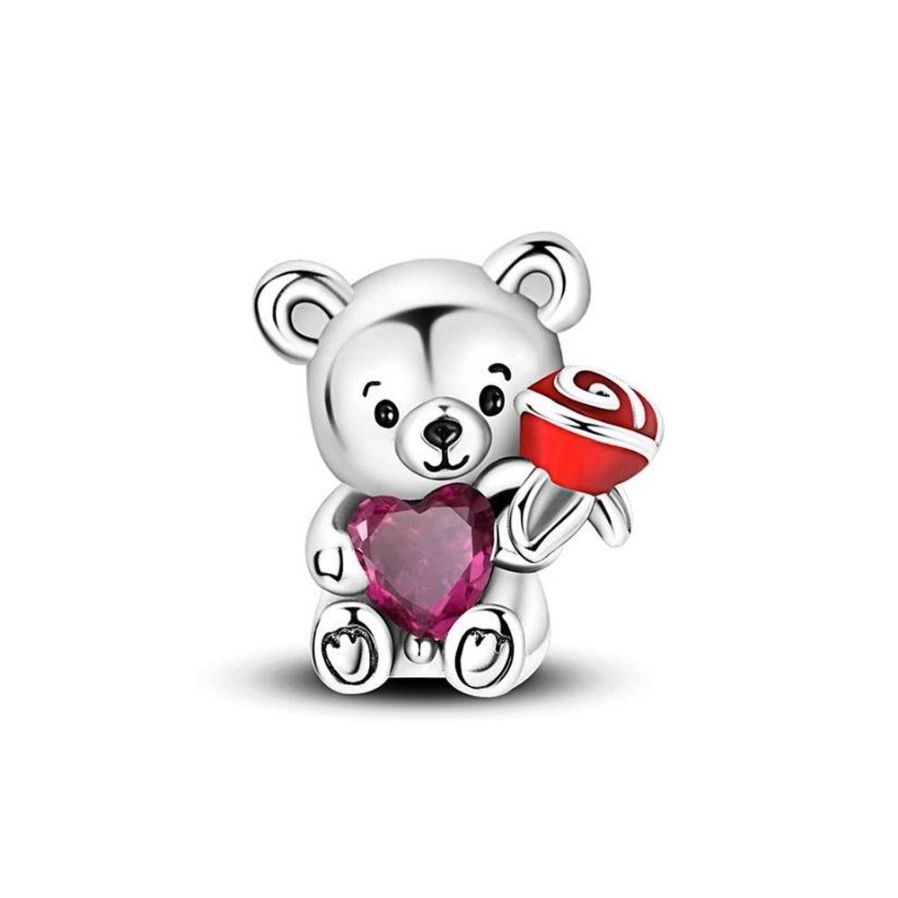 A Squirrel Holds A Heart Bead Copper Colors For Charms Copper Colors Original Bracelet For Jewelry Making