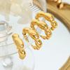 New Chinese Rice Bead Open Ring: Light Luxury Design, Colorfast Titanium Steel, Unique Temperament Finger Ring for Women