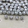 10Pcs Antique Silver Plated Hollow Butterfly Loose Spacer Beads For Jewelry Making Bracelet Accessories 8Mm