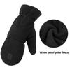 Polar Fleece Winter Gloves Keep Warm Half Finger Flip Gloves Fingerless Convertible Mittens  Men