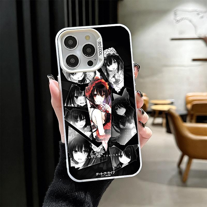 Date A Live Tokisaki Kurumi Soft Phone Case for iPhone 15 16 17 Pro Max 17Air 16E 14 Plus 13 12 Mini Shockproof Cover Back Shell