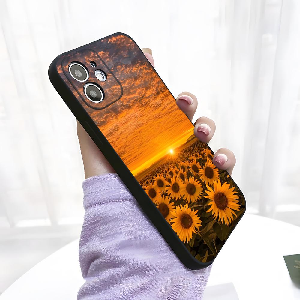 

Sunflower Starry Phone Case For IPhone 17 Pro Max 15 Pro 16 14 Plus 12 13 Mini 11 Pro Shockproof Soft Cover iPhone14 ProMax
