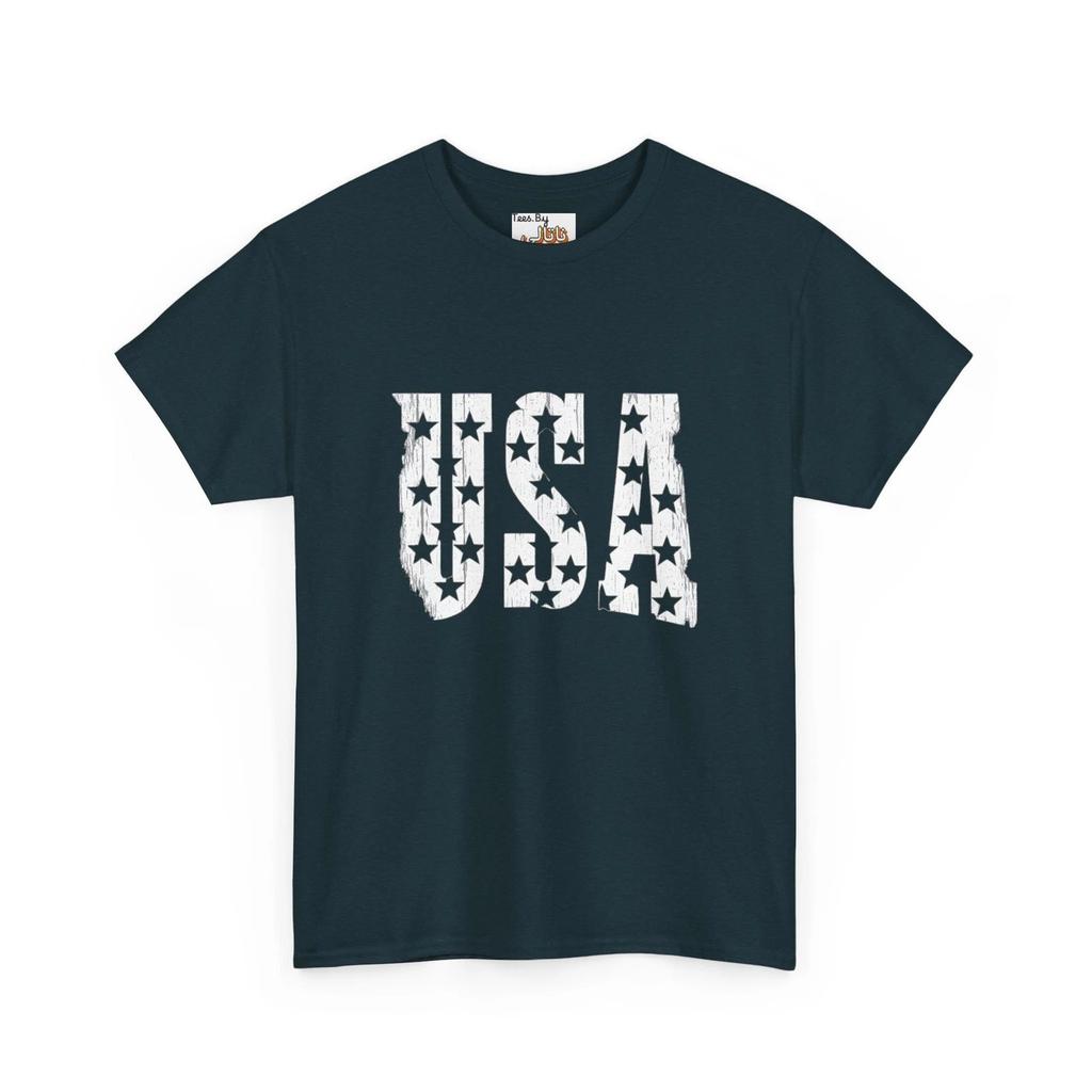 USA Block Letters T-Shirt | July 4th/ Memorial Day Shirt