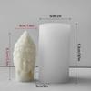 3D Buddhas Candle Mold Handmade Soap Resin Mould DIY Cake Chocolate Silicone Mold