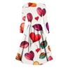 Damenmode Casual Valentinstag Print Langarm V-Ausschnitt Sexy Kleid