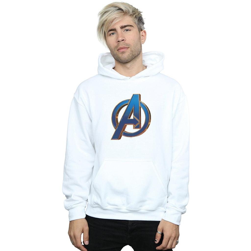 Marvel Mens Avengers Endgame Heroic Logo Hoodie