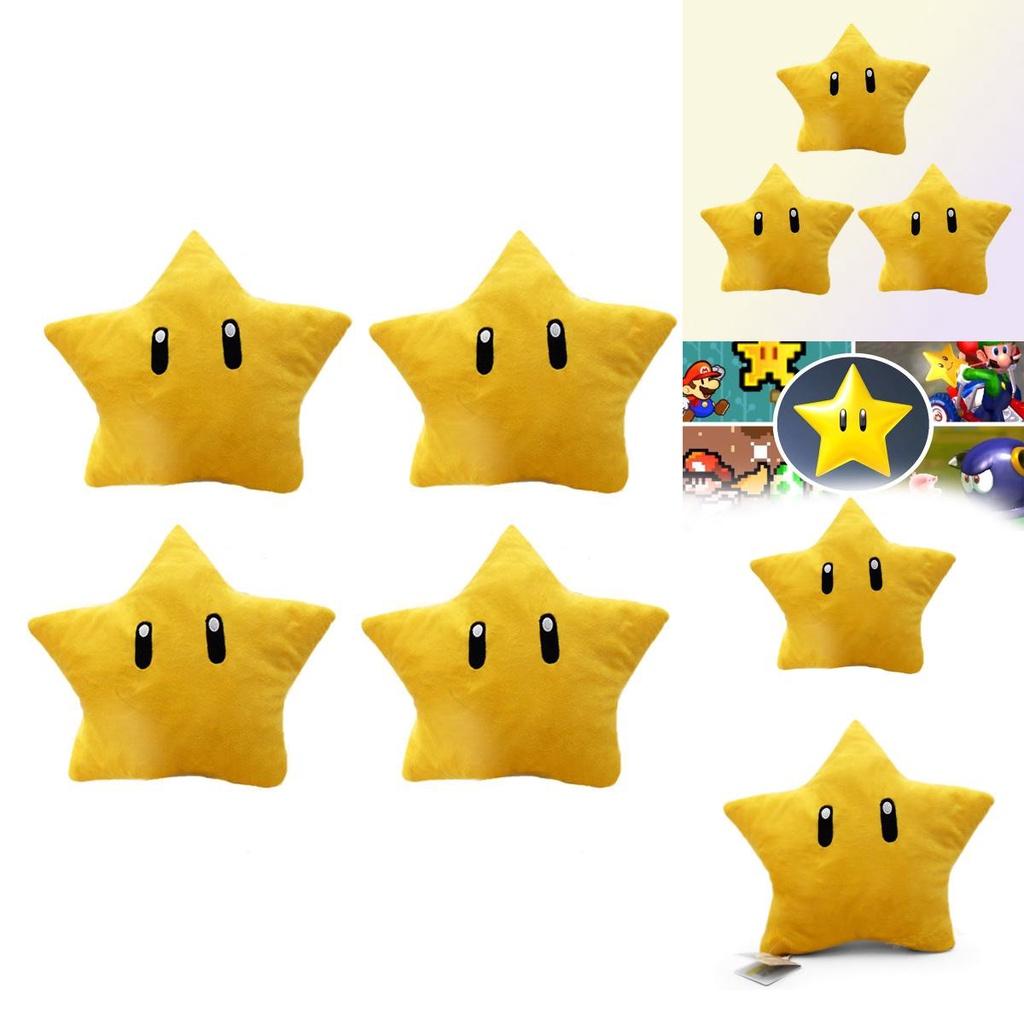 Mario Luigi Yellow Star Stuffed Toy Pp Cotton Filling