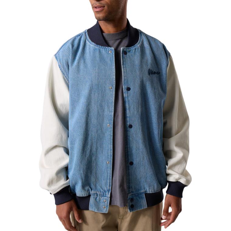 

Vans Color Block Single Button Long Sleeve Baseball Jacket Men jackets VN000P7ECDX XL