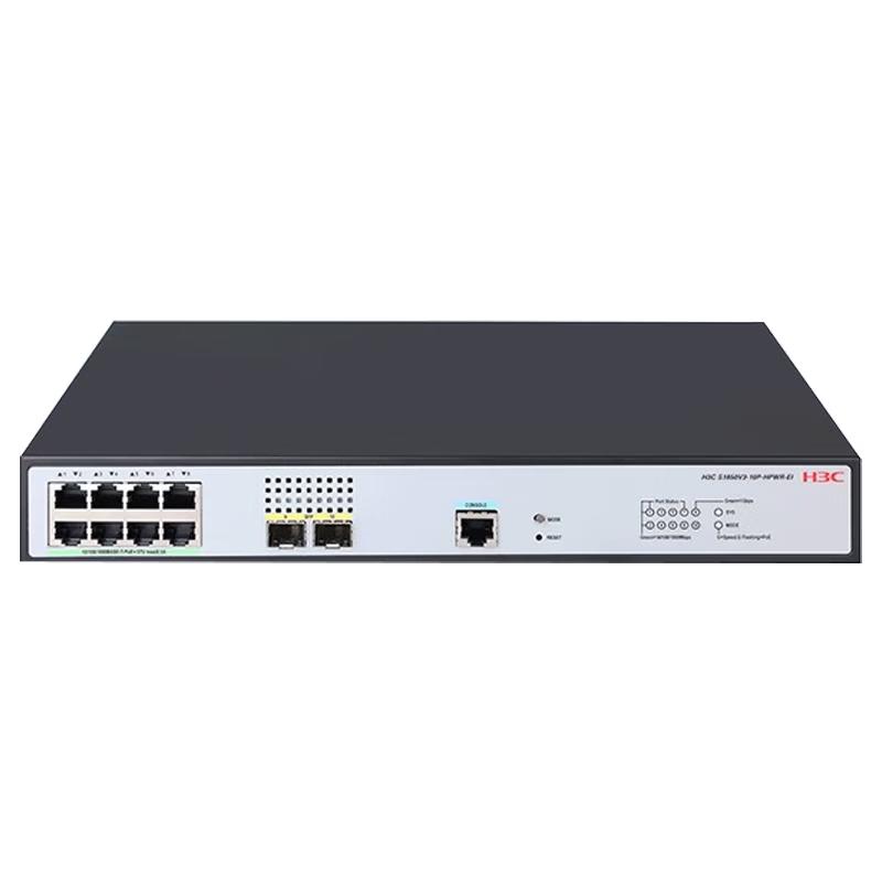 

H3C S1850V3-10P-HPWR-EI 10-Port Gigabit Managed PoE+ Switch