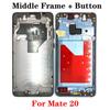 For Huawei Mate 20 Pro 20 X 20X 4G 5G Middle Frame Housing LCD Front Frame Bezel Plate With Side Button