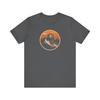 Relaxed Outdoor Sports Style Mountain Skiing Pattern Loose and Comfortable T Shirt, Suitable for Both Men and Women