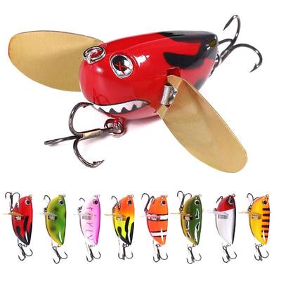 1pcs Wobbler Fishing Lure Insect Bait Bionic Cicada Bass 2blade Artificial Fishing Tackle