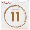 Fender Phosphor Bronze Acoustic Guitar Strings, Ball End, 60CL .011-.052 Custom Light