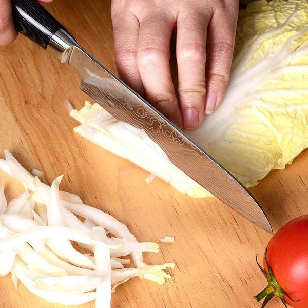 Stanless Steel Santoku Knife Chef Knife Vegetable Fruit Knife Peeling Knife Kitchen Knives Cooking Tool