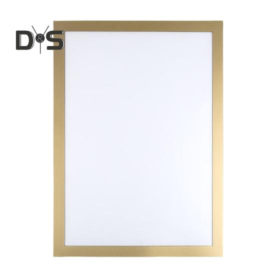 

Магнитная фоторамка настенное крепление самоклеящаяся фоторамка формата A3/A4 держатель для документов рамка для дисплея на стену дверь окно холодильник A4 золотистый