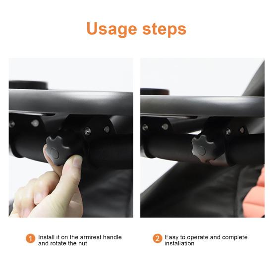 Baby Stroller Plate Multifunctional Holder Enjoy Hands-Free Entertainment for Snacks Drinks And Phone