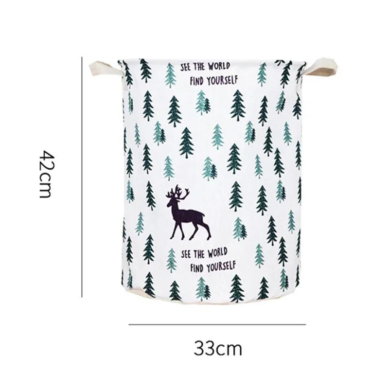 Portable Waterproof Folding Laundry Basket Organizer For Dirty Clothes Storage Bag Home Use 1PC