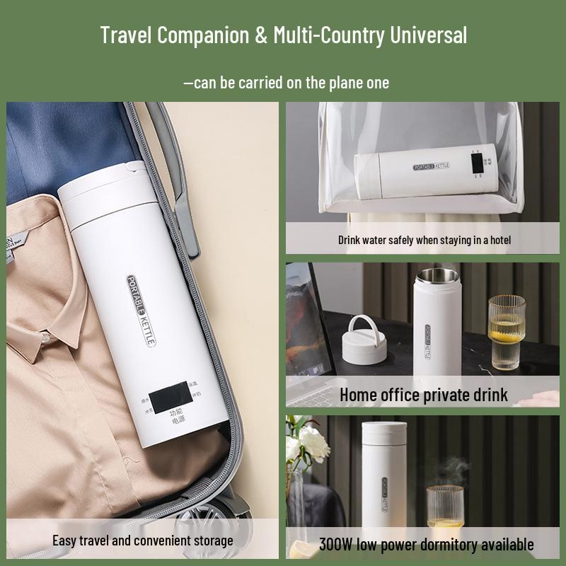 High-Value Portable Smart Thermos: Integrated Heat-Retaining Water Boiler for Home, Office, and Travel