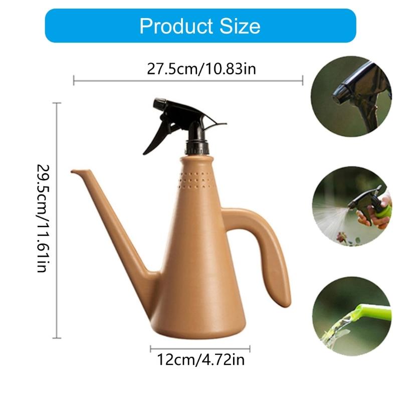 Ergonomic Pressure Sprayed Bottle Watering Can 850ml Capacity 360 Degree Rotating Sprinkler Fit for Indoor Outdoor Plant