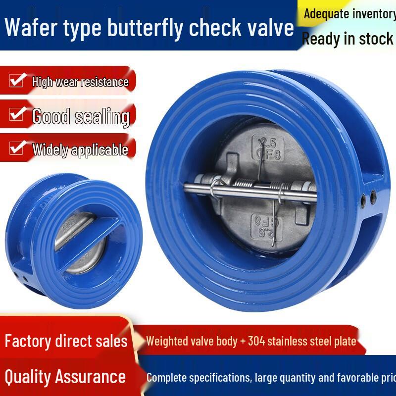 Chi Weng DH77X-16 Cast Iron Butterfly Wafer Check Valve