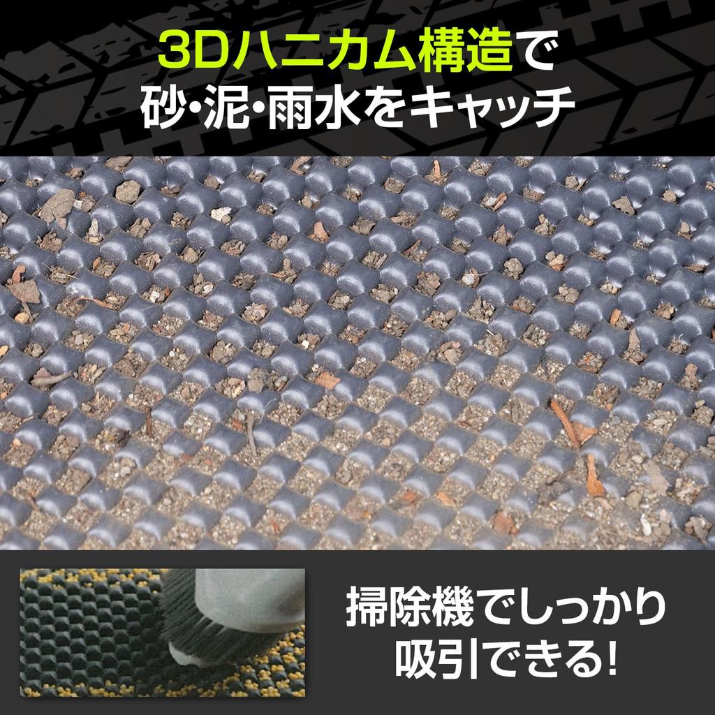 SEIWA 3D Honeycomb Floor Mats for Suzuki Jimny Sierra IMP368 Premium Driver and Passenger Seat Repels and Easy to Custom Design for Front and Rear PVC
