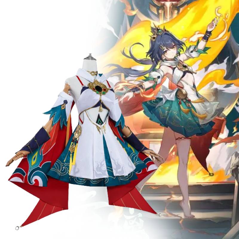 Rail Star Honkai Yunli Cosplay Costume Game Character Hallowmas Fashion Party