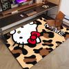 Custom HelloKitty Mat Personalized Name, Polyester Washable Indoor Entryway Rug, Gift for Christmas, Easter, Thanksgiving Day
