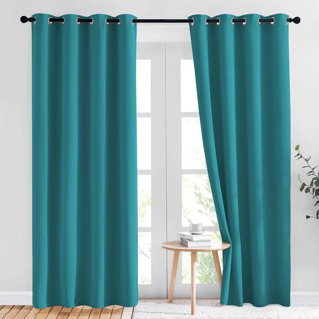 Modern Minimalist Polyester Blackout Curtains For Bedroom And Living Room With High Light Blocking For Home Decor