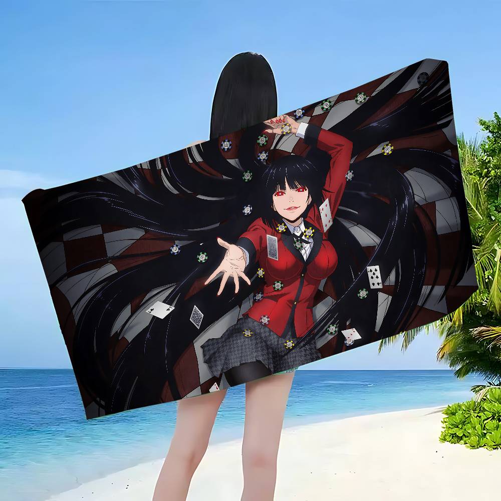 Comic K-kakegurui Microfiber Beach Towel Absorbent Quick Dry Soft Yoga Swimming Resort Mountain Climbing Towel