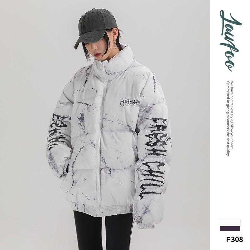 Hipster Winter Jacket Men Cartoon Bear Print Parka Men Hip Hop Streetwear Winter Thick Warm Jackets Coats Men Oversize M-XL