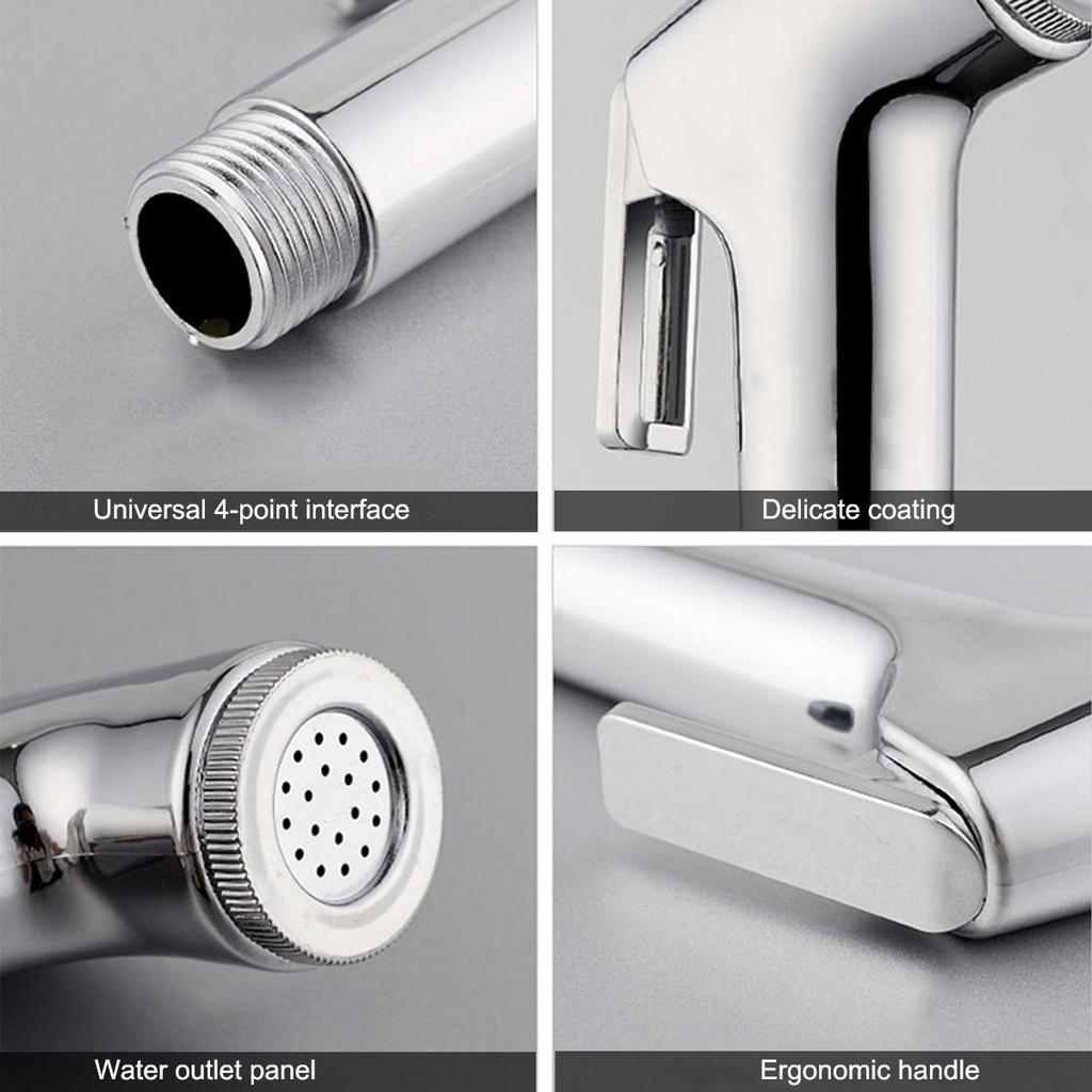 Premium Stainless Steel Water Pressure Control Jet Sprayer Set for Bathroom Baby Cloth Feminine Hygiene Pet with Complete Accessories SlowTon Handheld Bidet Toilet Sprayer Kit Perfect for Family Use