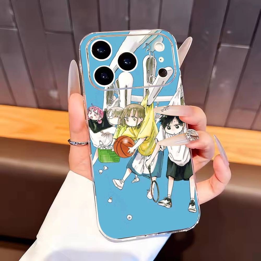 Blue Box Anime Cute Phone Case For iPhone17,16,15,14,13,12,11 Plus,Pro Max Soft Transparent Cover