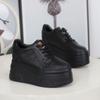 Fashion Women 12 CM Platform Sneakers Casual Outdoor Simple Design Skateboard Comfortable Lace Up Sneakers High Quality Sport Shoes