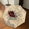 1PC MARAUDER'S MAP Umbrella-8-Rib Reinforced, Automatic Open, Lightweight & Durable, Cute Fashion Accessory for Outdoor, D2665