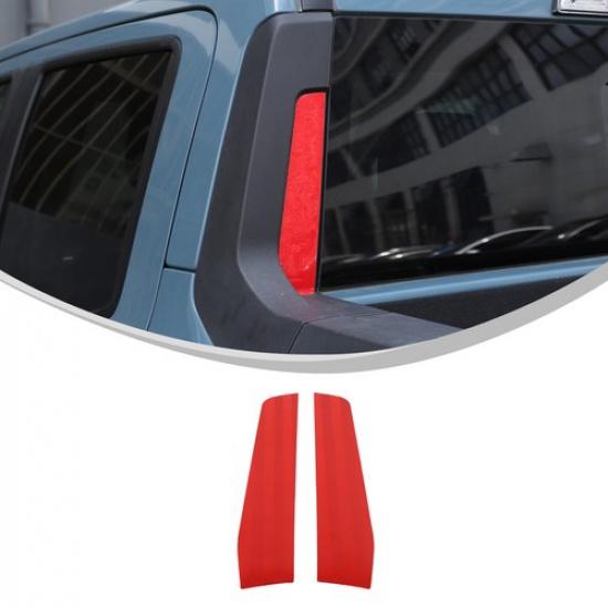 Reflektierende rote Heckscheiben-Spoiler-Säulenabdeckung für Ford Maverick 22-25