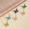 Butterfly Jewelry Multi-Colored Zircon Butterfly Necklace for Women Fashionable Clavicle Chain Pendant Necklace for Women