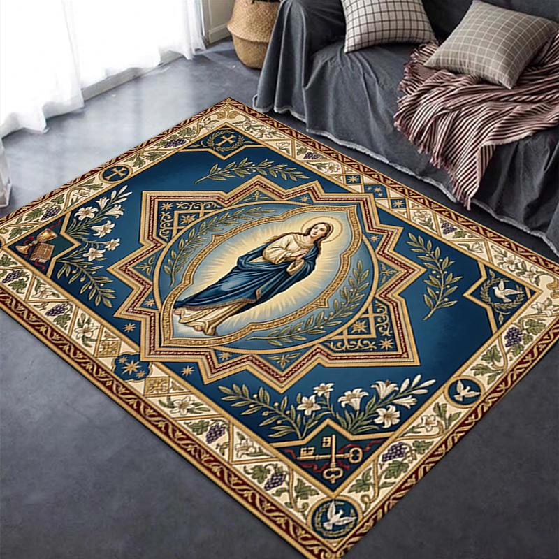 2025 New The Holy Mother Carpet Rug for Living Room Bedroom Home Sofa Decoration,Kids Play Non-slip Floor Mat09