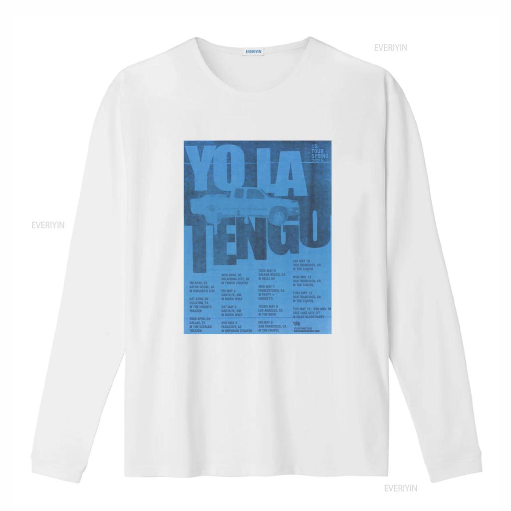 Yo La Tengo Band Spring US Tour 2025 T Shirt Full Size S 5XL Concert Dates Design vintage Washed Unisex Comfortable Versatile