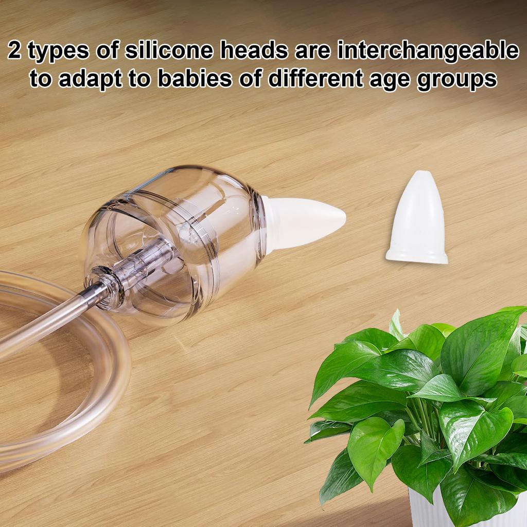 Electric Baby Nasal Aspirator Rechargeable Nose Suction Nose Cleaner with 2 Silicone Tips & Suction