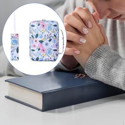 Étui pour Bible à motif floral, pour femmes et filles