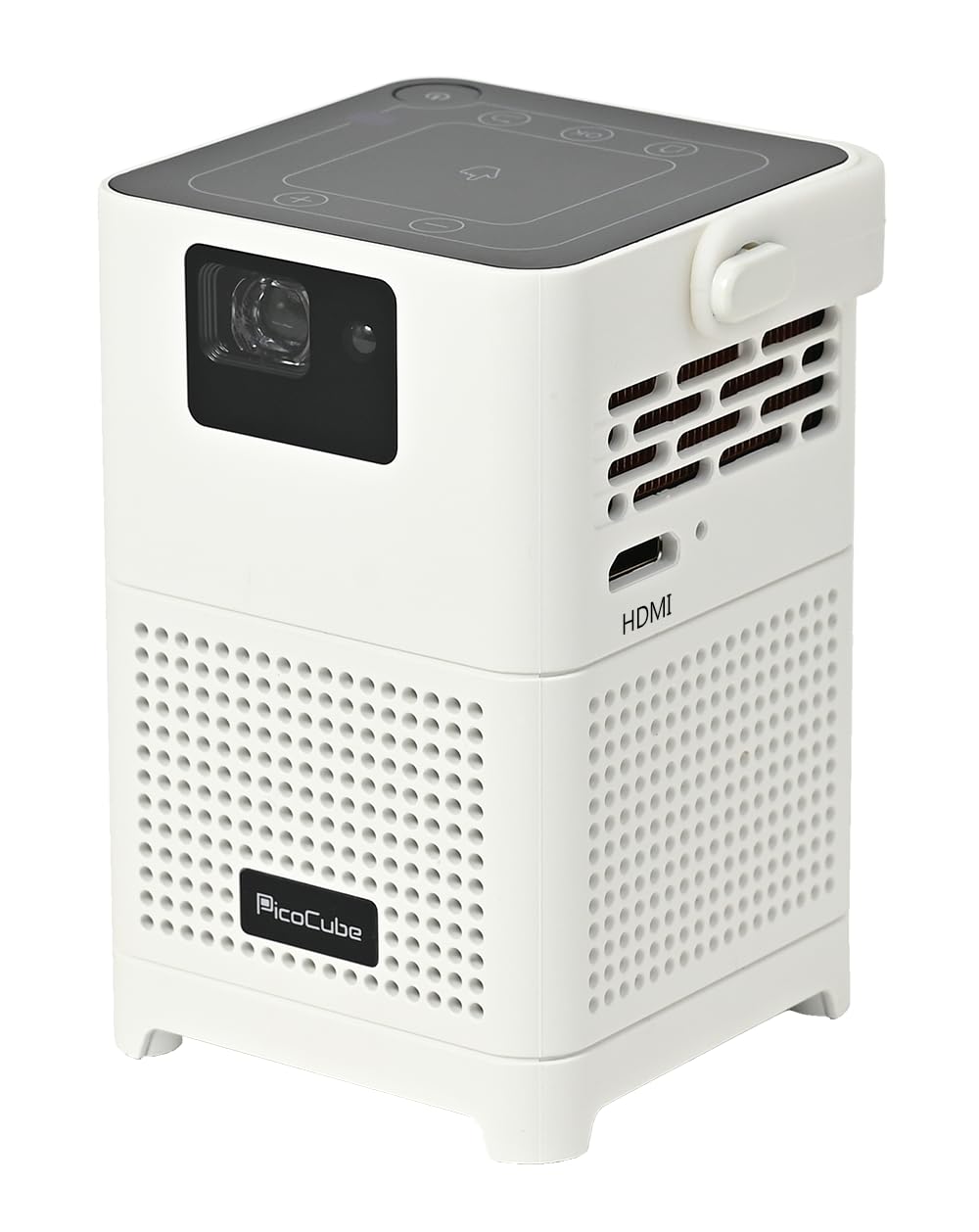 

Felicross PicoCube Pro a compact lightweight supports ceiling Android home bedtime outdoor business and HDMI White, Japanese-made projector, (250g), білий