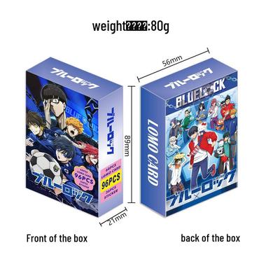 96 Blue Lock Anime Postkarten: Doppelseitige LOMO-Karten, Aufkleber, Fotos