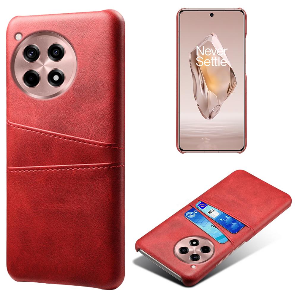 For OnePlus Ace 3 5G/12R 5G Case Leather Coated PC Phone Cover with Card Holder