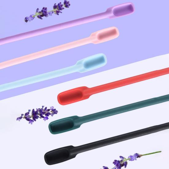 3Pcs/Set Cream Scraper Unbreakable 3 Shapes Long Handle Double Head Design Anti-slip Non-deformation Cosmetic Scraper for Beauty Shop