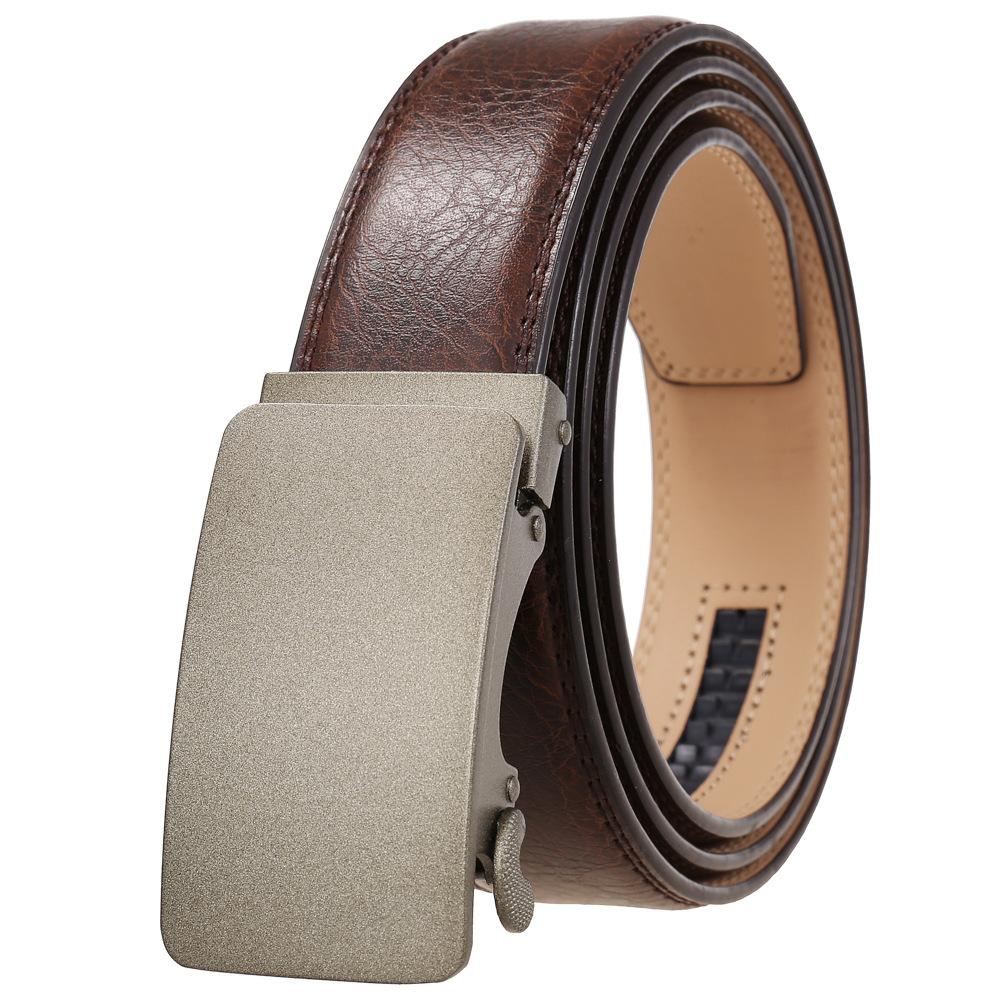 1Pcs Automatic Buckle Belt, Cowhide Men'S Belt, Fashion Belt, Belt Ly36-0101-1