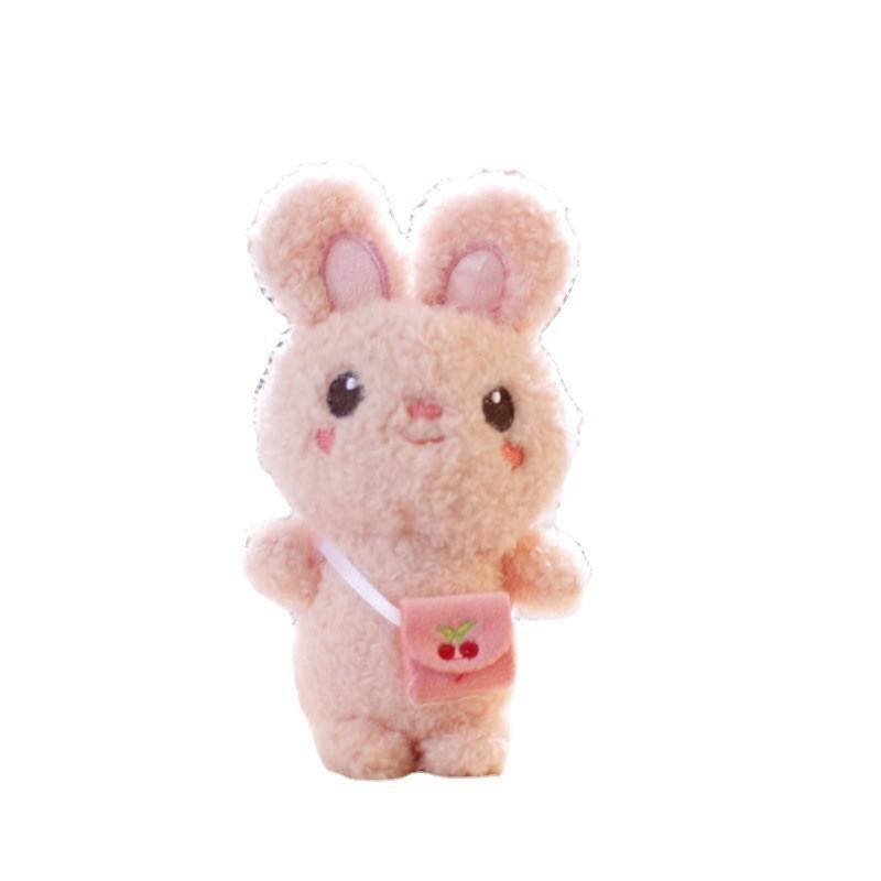Cute Plush Rabbit Keychain Fluffy And Adorable Stuffed Animal For Backpacks