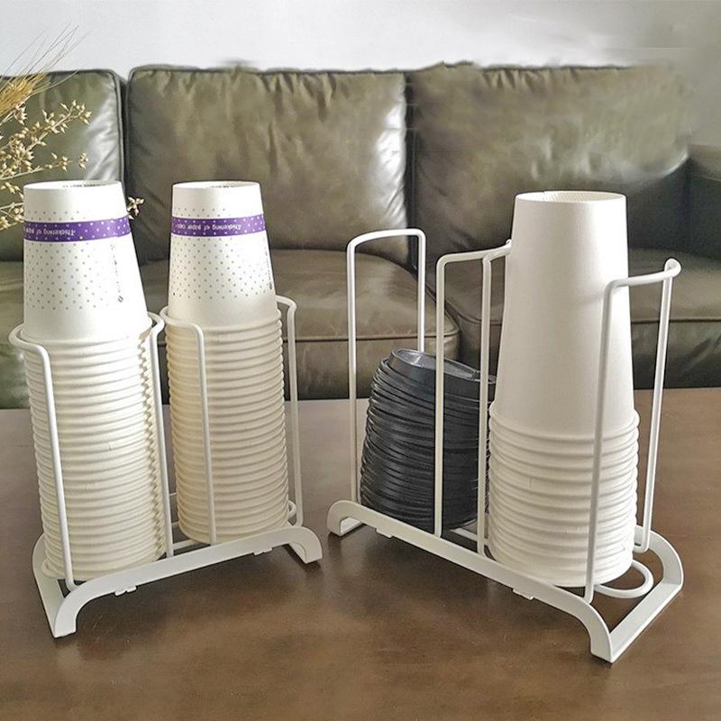 Kitchen Paper Cup Holder Disposables Cups Picker Multifunctional Desktop Cup Storage Rack Household Coffee Cup Holder For Home