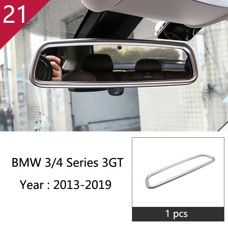 For BMW 3 4 Series 3GT F30 F32 F34 Car Styling Interior Gearshift AC CD Button Panel Door Armrest Decoration Cover Trim Sticker MQHWD1