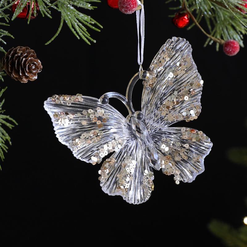 Kranz Schneeflocke Glockenklang Anhänger Weihnachtsdekorationen Weihnachtsbaum Hängender Schmuck