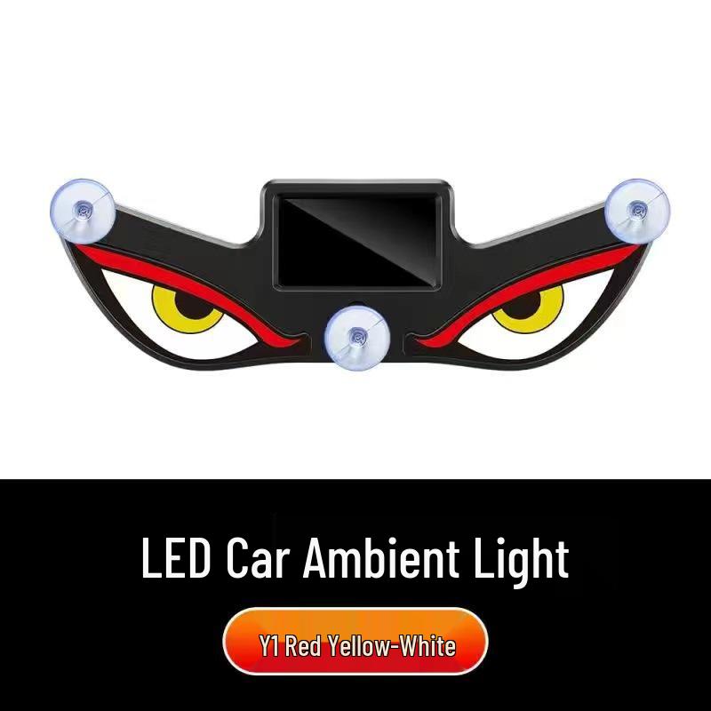 Solar LED Triangle Car Decorative Light with Warning and Fun Atmosphere Effects
